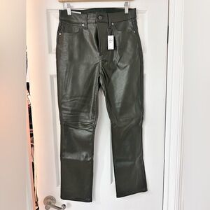 GAP Women’s Dark Green Vintage Slim High Rise Pants